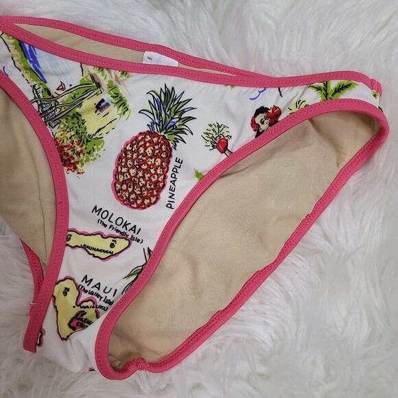 J. Crew Size Medium Tropical Print Bikini Bottoms - Picture 3 of 10